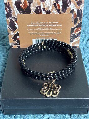 Avon Baja Beaded Coil Bracelet New in Box